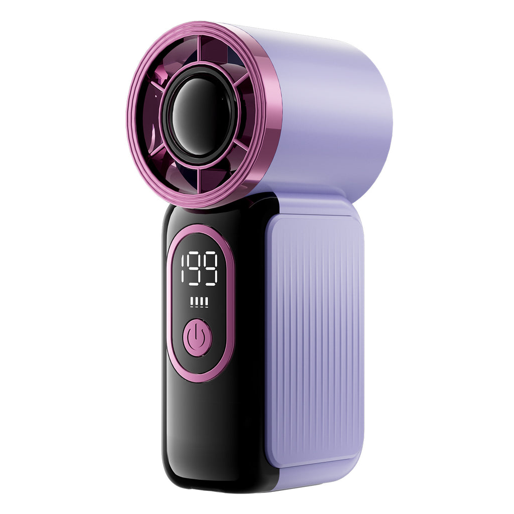 Rechargeable Handheld Fan with Digital Display